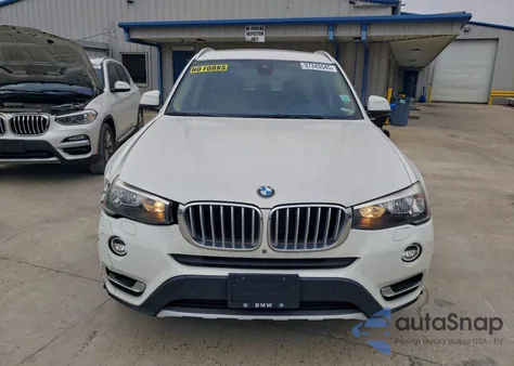 2017 BMW X3 Sdrive28I z USA, uszkodzony, nr VIN 5UXWZ7C30H0X41418